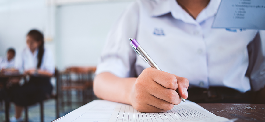 Students studying